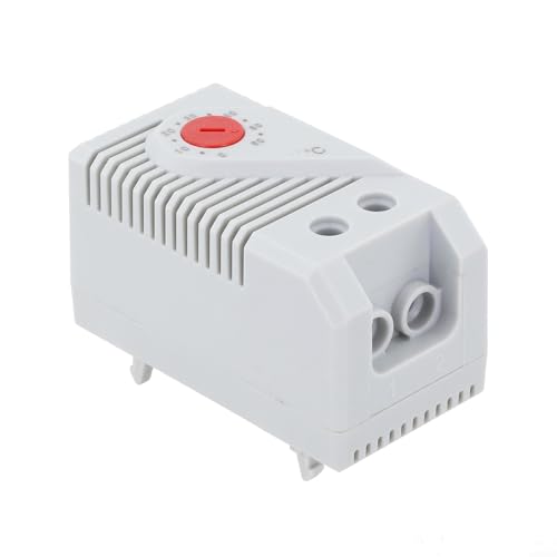 DIN-Schienen-Thermostatregler, Bimetall-Schalter, 060 °C, verstellbarer Bereich, elektrische Schrankheizung, Ventilatorsteuerung, Industrieausrüstung (KTO011) von Pumixiy