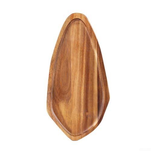 Dekoratives Tablett aus Holz zum organisierten Servieren von Desserts, Tee und Obst, für Partys, Hochzeiten und den Heimgebrauch (L) von Pumixiy