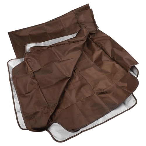 Ersatz-Baldachin für Gartenschaukel, 210D-Oxford-Stoff, wasserdicht, staubdicht, mit verstärkten Ecken, für 3-Sitzer-Terrassenschaukeln, 164 x 114 x 15 cm (Kaffee) von Pumixiy