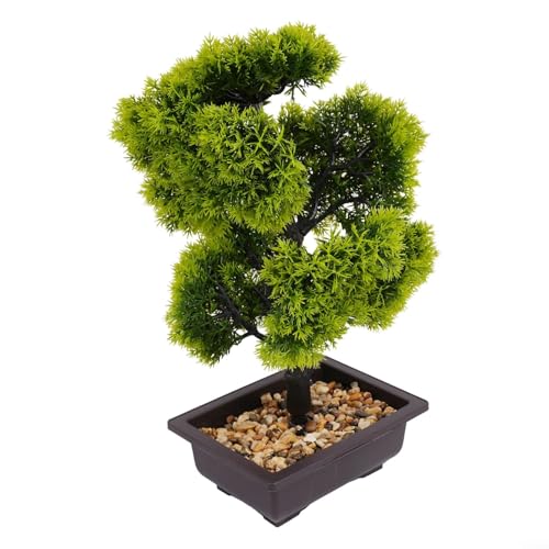 Künstliche Bonsai-Pflanze, künstlicher Baum, Innen- und Außenbereich, Heimdekoration, Büro, Schreibtisch, Ornament, künstliche grüne Pflanze, 33 cm hoch, dekorativer Kunststofftopf Künstliche Bonsai-Pflanze, künstlicher Baum, Innen- und Außenbereich, Heimdekoration, Büro, Schreibtisch, Ornament, künstliche grüne Pflanze, 33 cm hoch, dekorativer Kunststofftopf von Pumixiy