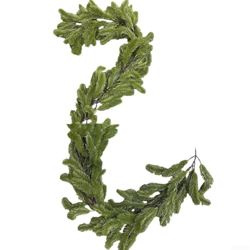 Künstliche Kiefern-Girlande, 190 cm, ideal für Kamine, Wände und Tische von Pumixiy