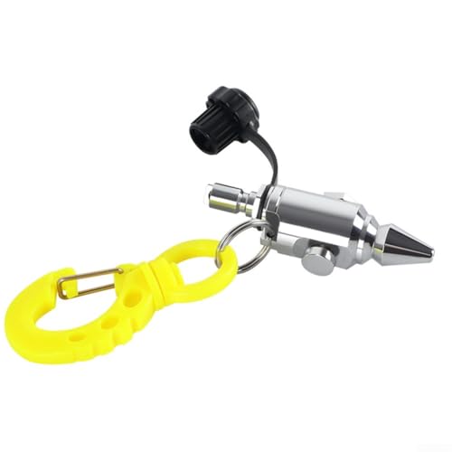 Kupfer-Luftdüse für BCD-Inflatorschlauch, Staubblas-Reinigungswerkzeug mit Haken, 8 mm Schnittstelle, kompatibel mit den meisten Tauchzylindern von Pumixiy