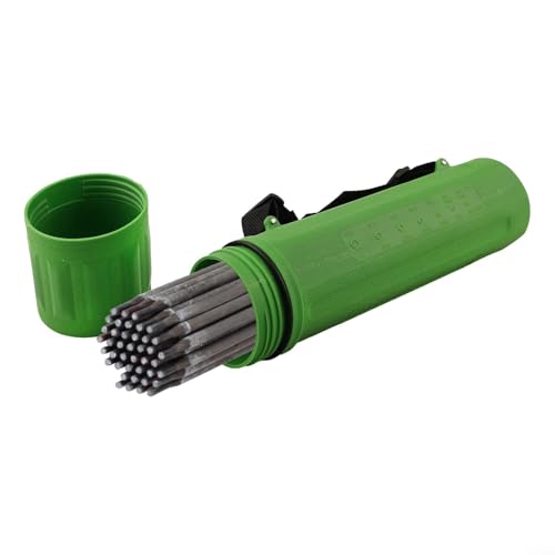 MMA Elektroden-Aufbewahrungsbehälter, 4,5 kg Kapazität, Schweißstab-Halter, feuchtigkeitsbeständig, tragbar, mit Clip-Riemen, 350 mm Länge, Schweißhalter (grün) von Pumixiy