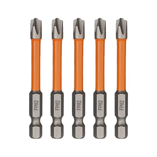 Magnetisches Kreuz-Schraubendreher-Bit-Set für Elektriker, legierter Stahl, mit Längenauswahl 65 mm und 110 mm (65 mm) von Pumixiy
