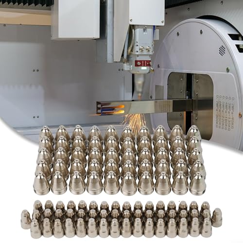 Plasma-Elektrodenspitzen- und Düsen-Set für P80 Taschenlampe für verschiedene Schneidaufgaben (1,3 mm), 100 Stück von Pumixiy