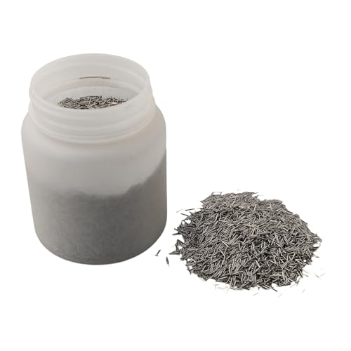 Pumixiy 1 kg Edelstahl Tumbling Media Pins 0,7 mm Durchmesser 5 mm Länge Magnetische Poliernadeln für CNC-Metallbearbeitung Entgraten und Oberflächenveredelung (0,7 × 5 mm) von Pumixiy