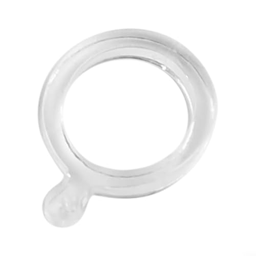 Pumixiy 100 Stück elastische Pellet-Bänder, transparent, Angelzubehör, Haken, Köderhalter für Karpfen, grobe Angelausrüstung, mehrere Größen kompatibel (S) von Pumixiy