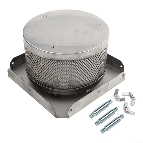 Pumixiy 304 Edelstahl Terrassenheizstrahler Ersatzteile Brennnetz Siebboden mit drei Gewindelöchern für Outdoor-Pyramiden-Heizgerät (10 cm) von Pumixiy