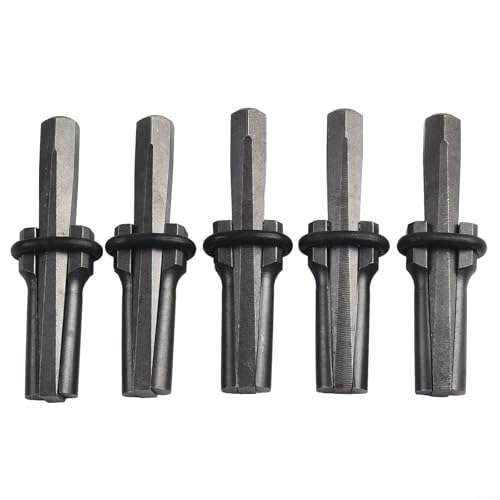 Pumixiy 5 Stück Keil- und Federscheiben, 18 mm Metallkeile, Beton, Steinspalter, Handwerkzeug für Granit, Marmor, Basalt, Sandstein, Kalkstein, Spalten von hartem Stein Pumixiy 5 Stück Keil- und Federscheiben, 18 mm Metallkeile, Beton, Steinspalter, Handwerkzeug für Granit, Marmor, Basalt, Sandstein, Kalkstein, Spalten von hartem Stein von Pumixiy
