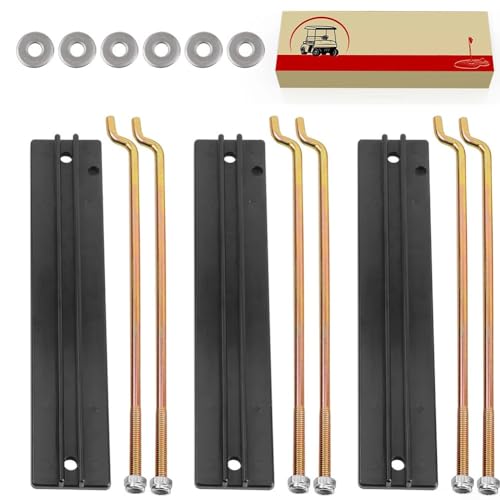 Pumixiy Batterie-Montageplatte und Stangen-Kit für DS Golfwagen, Metall-Halterungssystem 101090801 1013683 Ersatz 36V 48V Elektrowagen 1998-2005 von Pumixiy