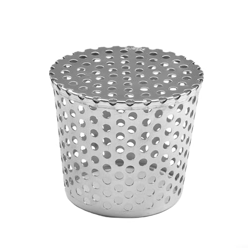 Pumixiy Dachbodenablaufabdeckungen, Schutz Laubschutz, Edelstahl, Anti-blockierender Bodenablaufsieb, Entwässerungs-Outdoor-Werkzeug für Schwimmbad, Garten, Balkon (90 mm) von Pumixiy