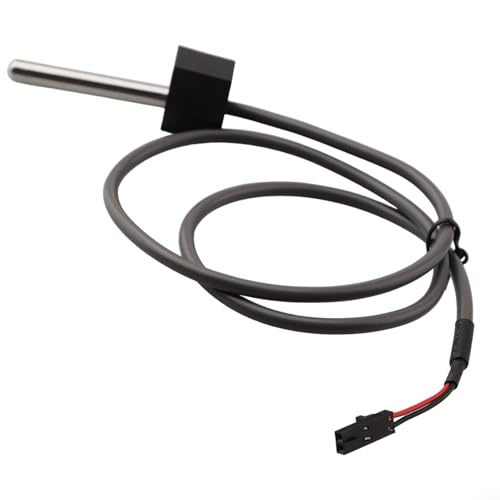 Pumixiy Für Balboa M7 Thermosensor Ersatz mit 2-Draht-Design 61.0 cm Kabellänge für Schwimmbad Spa System Temperaturregelung Schwarz 1/4 Zoll Durchmesser von Pumixiy