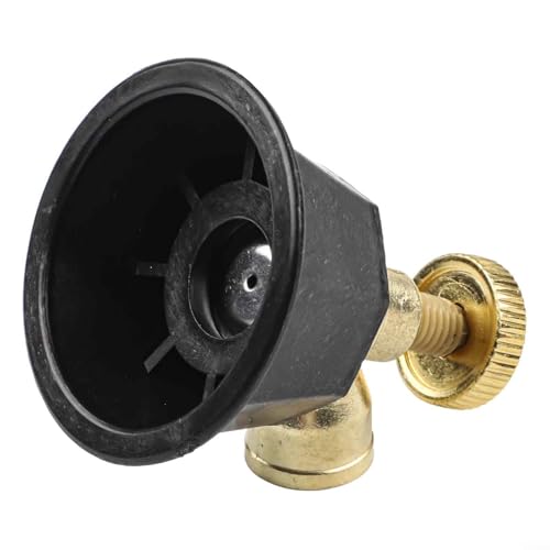 Pumixiy Landwirtschaftlicher Sprinkler, verstellbare Gartenbewässerungsdüse, winddicht, Hochdruckzerstäuber, Sprühgewinde, 141,5, schwarze Legierung, Kunststoff von Pumixiy