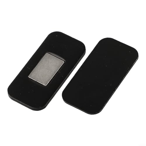 Pumixiy Magnetische Verschlüsse, unsichtbare Türriegel aus Edelstahl, Schubladenschrank, 4 x 2 cm, starker Magnet, Badezimmerschrank, Küche, Hardware für Möbel, Schwarz, 5 Stück von Pumixiy