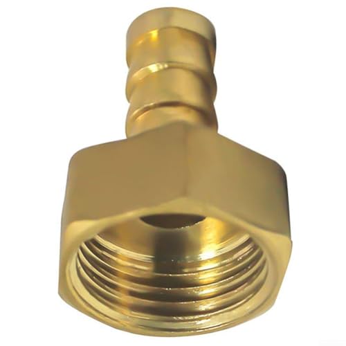 Pumixiy Messing Barb Innengewinde Anschluss Endrohr Fitting 3/4 Zoll Wasserschlauchadapter für Gartenbewässerung Regenfasssystem mit 7 Größen (14 mm) von Pumixiy