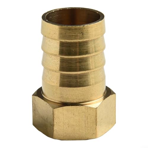 Pumixiy Messing Barb Innengewinde Anschluss Endrohr Fitting 3/4 Zoll Wasserschlauchadapter für Gartenbewässerung Regenfasssystem mit 7 Größen (25 mm) von Pumixiy