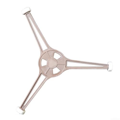 Pumixiy Mikrowellen-Drehteller Ring, 24,5 cm Glas-Tablett-Unterstützung, dreieckige 3-Rad-Rollen, Glasplatten-Tablett-Halterung für reibungsloses Erhitzen von Pumixiy