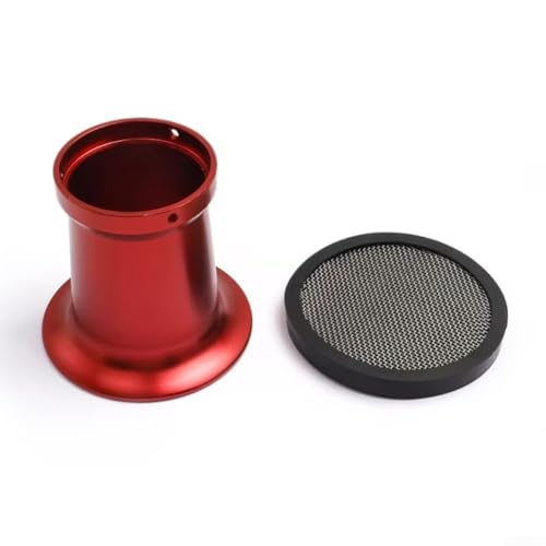 Pumixiy Motorrad Vergaser Luftfilter Windbecher 55 x 75 mm Aluminiumlegierung Ansaugsystem für 24/26/28/30 mm ATV Side-by-Side UTV PWK-Carb mit Netzfilter (rot) von Pumixiy
