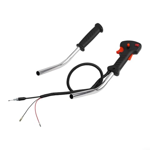 Pumixiy Motorsense Trimmer Griff Kontrollschalter mit Gaszug 40 cm Aluminiumrohr für Rasentrimmer Grasschneider 79 cm Kabellänge 19 mm Durchmesser von Pumixiy