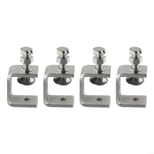 Pumixiy Professionelles C-Klemmen-Set, Schreibtisch-Montagehalterung, U-förmige Backenschraube, verstellbare Befestigung, für Metall-Werkstattbau (4 Stück) von Pumixiy