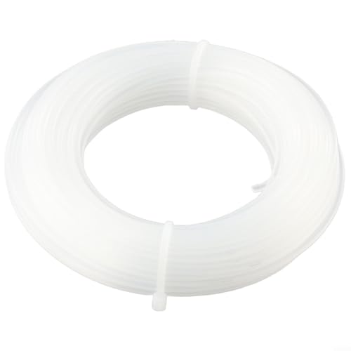 Pumixiy Rasentrimmer, weiße Schnur, 20 m, Nylon, Garten, 16 mm Schnur, 20 mm, widerstandsfähige Schneidschnur für Gras oder Rasentrimmer und Mähmaschinen, transparenter Ersatz (16 mm) von Pumixiy