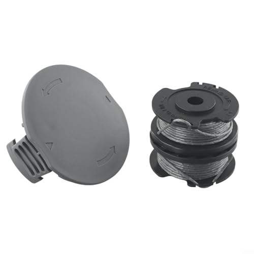 Pumixiy Rasentrimmerfaden F016800569, F016800385, mit Spulenabdeckung F016F05320, für einfachen Grasschnitt 18 23 26 Serie 4M 0,6 mm Schnur Ersatzteile von Pumixiy