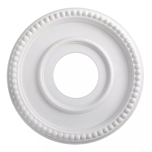 Pumixiy Runde Deckenbeleuchtung PU Deckenmedaillon Deckenventilator Abdeckplatte Medaillon für Kronleuchter Ventilator Weiß 32,4 cm Durchmesser Traditionelle Deckenrosette Pumixiy Runde Deckenbeleuchtung PU Deckenmedaillon Deckenventilator Abdeckplatte Medaillon für Kronleuchter Ventilator Weiß 32,4 cm Durchmesser Traditionelle Deckenrosette von Pumixiy