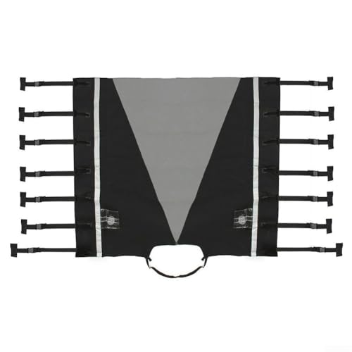 Pumixiy Schützende vordere Abschleppabdeckung für Wohnmobil, 210D Oxford-Stoff, 220 x 175 cm, schwarz, grau, verstellbare Riemen, reflektierende Streifen, luftdurchlässiges Material für Pumixiy Schützende vordere Abschleppabdeckung für Wohnmobil, 210D Oxford-Stoff, 220 x 175 cm, schwarz, grau, verstellbare Riemen, reflektierende Streifen, luftdurchlässiges Material für von Pumixiy