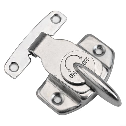 Pumixiy Tischschlossverbinder, Metall-Tür-Haspen, Verschlüsse, Eisen, Silber, Esszimmerschnallen, Möbelbeschläge, Tischsicherung, 2 Stück (1 Stück) von Pumixiy