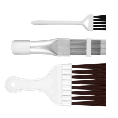 Pumixiy Verdampfer Klimaanlage Reinigungsset Spulen für Kamm und Bürsten Fin AC mit Kondensatoren, Kühlschränken, Wärmetauschern und 3 Stück Wartung von Pumixiy