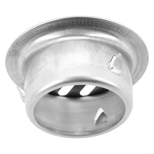 Runde Boden-PVC-Abdeckung aus Edelstahl für Balkon, Dach, Entwässerungssystem, Rohr, Antiverstopfung, hohles Design, Regengarten, Fallrohr, Outdoor-Wasserrinnenablauf (Ø 63 mm) von Pumixiy