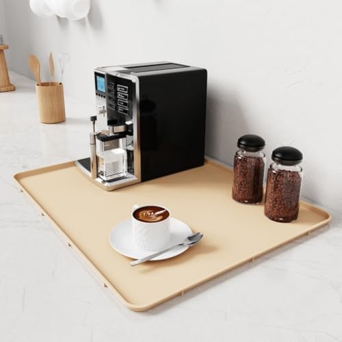 Silikon Unterkaffeemaschine Matte 40x50 cm rutschfeste Kaffeemaschine Matte mit hohem Rand Design für Espressomaschinen Küchenmaschinen Mixer Verschüttungsauffang Hitzebeständig Wasserdicht (Weiß) Silikon Unterkaffeemaschine Matte 40x50 cm rutschfeste Kaffeemaschine Matte mit hohem Rand Design für Espressomaschinen Küchenmaschinen Mixer Verschüttungsauffang Hitzebeständig Wasserdicht (Weiß) von Pumixiy