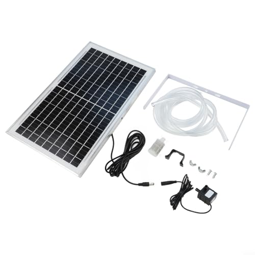 Solar-Wasser-Set mit Fisch-Panel und tauchfähigem 25 für 10 W Teichfiltration, 240 l/h Durchflussmenge für Hubhöhe, Halterung, Sauerstoffversorgungssystem Solar-Wasser-Set mit Fisch-Panel und tauchfähigem 25 für 10 W Teichfiltration, 240 l/h Durchflussmenge für Hubhöhe, Halterung, Sauerstoffversorgungssystem von Pumixiy