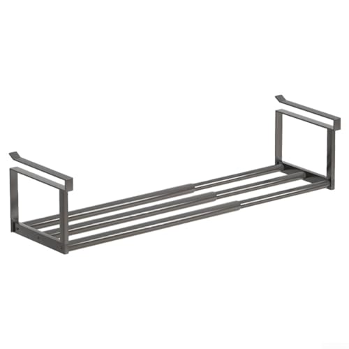 Teleskop-Schrankregal für platzsparende Aufbewahrung, erweiterbarer Organizer für Schuhe und Accessoires in Küche, Schrank oder Badezimmer (1) von Pumixiy