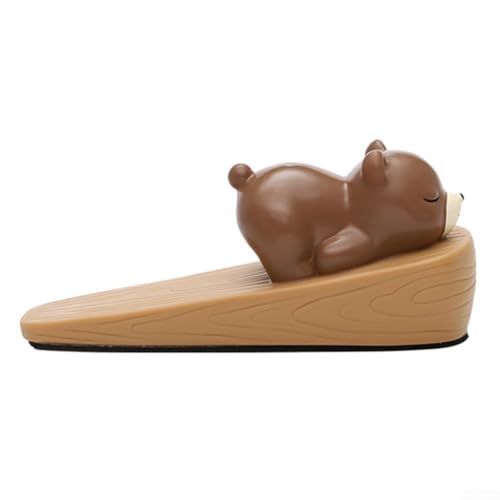 Tier-Türstopper, Türschutz, Antikollisions-Cartoon-Figur, Stopper, Silikon, leiser Bodenschutz, PVC-Emaille-Textur, Hund, Katze, Hase, Ente (F) von Pumixiy