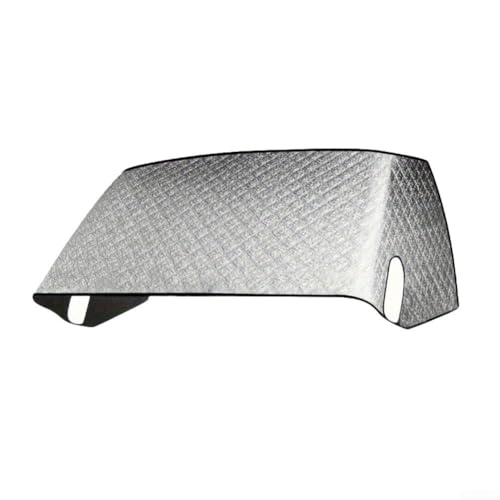Tragbare thermische Windschutzscheibenabdeckung für Wohnmobil Windschutzscheibenabdeckung für Ford 1997–2020 Ganzjahresvliesstoffe Campervan-Abdeckung Installation Silber Vorderrad-Schneeabdeckung von Pumixiy