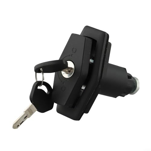 Türschloss mit 2 Schlüsseln, Ersatz für Wohnwagen- und Wohnwagentüren, bietet sicheren Verschluss für Schreibtisch, Kleiderschrank, Möbel, Schrank, Spind, Vitrine und für den Einsatz im Freien von Pumixiy