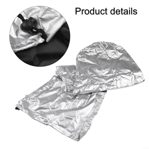 Wasserdichte Leiterabdeckung für Außenaufbewahrung, regenfeste Abdeckung, Schutz vor Staub für Klappleitern, 210D Oxford, anpassbar, mit grauem Kordelzug (5017412 cm) von Pumixiy