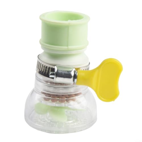 Wasserfilter-Wasserhahn, Waschbeckenverlängerung, Küchenarmatur-Aufsatz, 360 Grad drehbares Wasserspargerät, Duschkopffilter für Waschbecken (grün) von Pumixiy