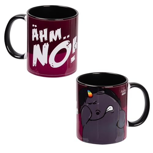 Pummel & Friends Tasse Grummeleinhorn - Ähm.. Nö! - Kaffeetasse Becher Kaffeebecher aus Keramik Schwarz 320 ml Pummel & Friends Tasse Grummeleinhorn - Ähm.. Nö! - Kaffeetasse Becher Kaffeebecher aus Keramik Schwarz 320 ml von Pummel & Friends