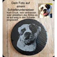 Schieferuntersetzer, Untersetzer Personalisiert Mit Foto Oder Logo Schieferuntersetzer, Untersetzer Personalisiert Mit Foto Oder Logo von Pummelpony