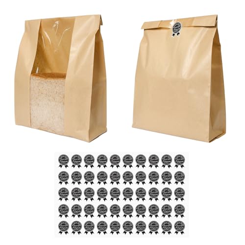 Aufbewahrungsbeutel für Brot und Toast, Beutel zum Mitnehmen von Kuchen, Lebensmittelbeutel aus Kraftpapier Aufbewahrungsbeutel für Brot und Toast, Beutel zum Mitnehmen von Kuchen, Lebensmittelbeutel aus Kraftpapier von Pumwoy