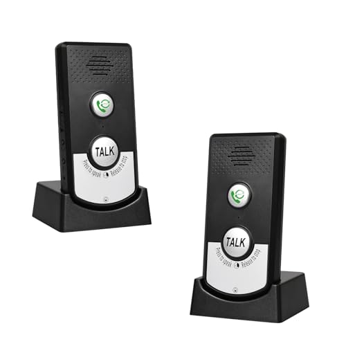 Pumwoy 2-Wege-Sprach-Gegensprechanlage 1000M, Intelligente Sprach-Gegensprechanlage 2 Way Voice Intercom, Drahtlose Gegensprechanlage, Gegensprechanlagen für Büro, Zuhause (Weiß) (Schwarz) Pumwoy 2-Wege-Sprach-Gegensprechanlage 1000M, Intelligente Sprach-Gegensprechanlage 2 Way Voice Intercom, Drahtlose Gegensprechanlage, Gegensprechanlagen für Büro, Zuhause (Weiß) (Schwarz) von Pumwoy