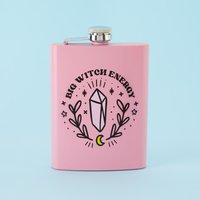 Big Witch Energy Edelstahl Flachmann - Pink // Metall Flachmann, Alkohol Flask, Frech, Secret Santa Punky Pins Big Witch Energy Edelstahl Flachmann - Pink // Metall Flachmann, Alkohol Flask, Frech, Secret Santa Punky Pins von Punkypins