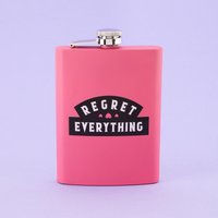 Regret Everything Edelstahl Flachmann - Pink // Metall Flachmann, Alkohol Flask, Sassy, Secret Santa Punky Pins Regret Everything Edelstahl Flachmann - Pink // Metall Flachmann, Alkohol Flask, Sassy, Secret Santa Punky Pins von Punkypins