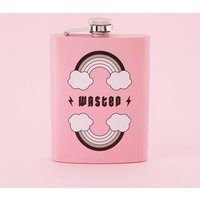 Wasted Edelstahl Flachmann - Pink // Metall Flachmann, Alkohol Flask, Frech, Secret Santa Punky Pins Wasted Edelstahl Flachmann - Pink // Metall Flachmann, Alkohol Flask, Frech, Secret Santa Punky Pins von Punkypins