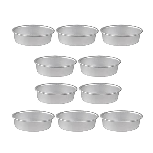 Puooifrty 10 Stück Mini-Eierform aus Metall, oval, für Käse, Kuchen, Brot, Törtchen, Pudding, Gelee von Puooifrty