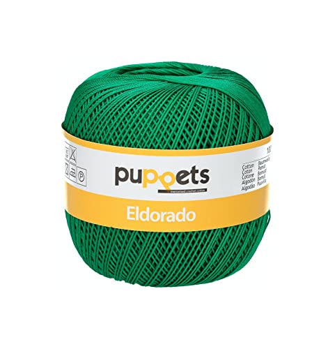 Puppets Häkelgarne Eldorado, Stärke: 10, Aufmachung: 50G, Lauflänge: 265M 7228 4574010-07228 Puppets Häkelgarne Eldorado, Stärke: 10, Aufmachung: 50G, Lauflänge: 265M 7228 4574010-07228 von Puppets