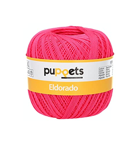 Puppets 4574010-08313 Häkelgarne, 100% Baumwolle, 8313, Stärke 10, 50g, 52 Gramm von Puppets
