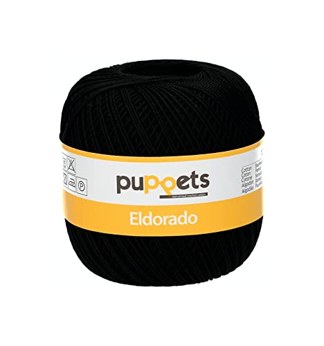 Puppets 4574006-04251 Häkelgarne, 100% Baumwolle, 4251, Stärke 6, 100g, 52 Gramm von Puppets